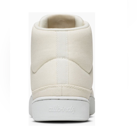 Allbirds Pacer Canvas Mid Top Natural White Blizzard Sneakers Women’s Size 9 - Picture 8 of 14